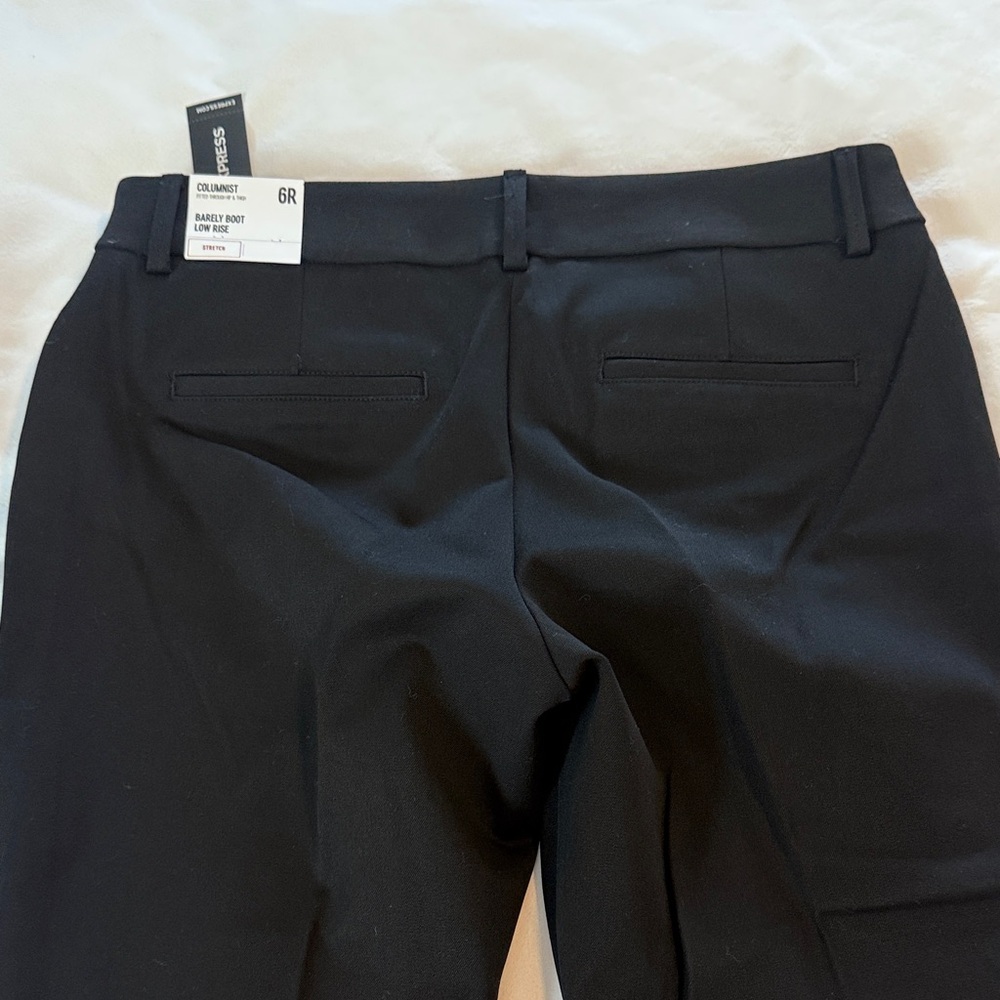 Express Black “Barely Boot” Cut Women's Pants, “Editor” & “Columnist” - Picture 2 of 10